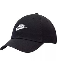 NEW Nike Mens Futura Heritage 86 Adjustable Strap Black/White Hat 913011 010