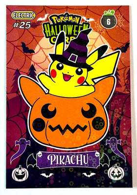pokemon halloween card sleeves 2025 POKEMON HALLOWEEN Collectoons Card #006 PIKACHU Peru Foil