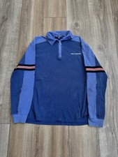 Vintage 1990s Polo Sport Quarter Zip Striped Sweater - Men  s Large