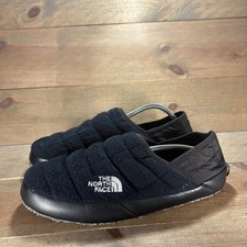 North Face ThermoBall Mens size 11 shoes Black Faux Fur Slip On Mule slippers