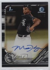 2019 Bowman Draft Chrome Pick Black Refractor 5/75 Matt Thompson Auto 13c1