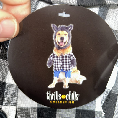 Dog Cat Pet Halloween Costume  Werewolf Thrills & Chills New with Tag Size Small