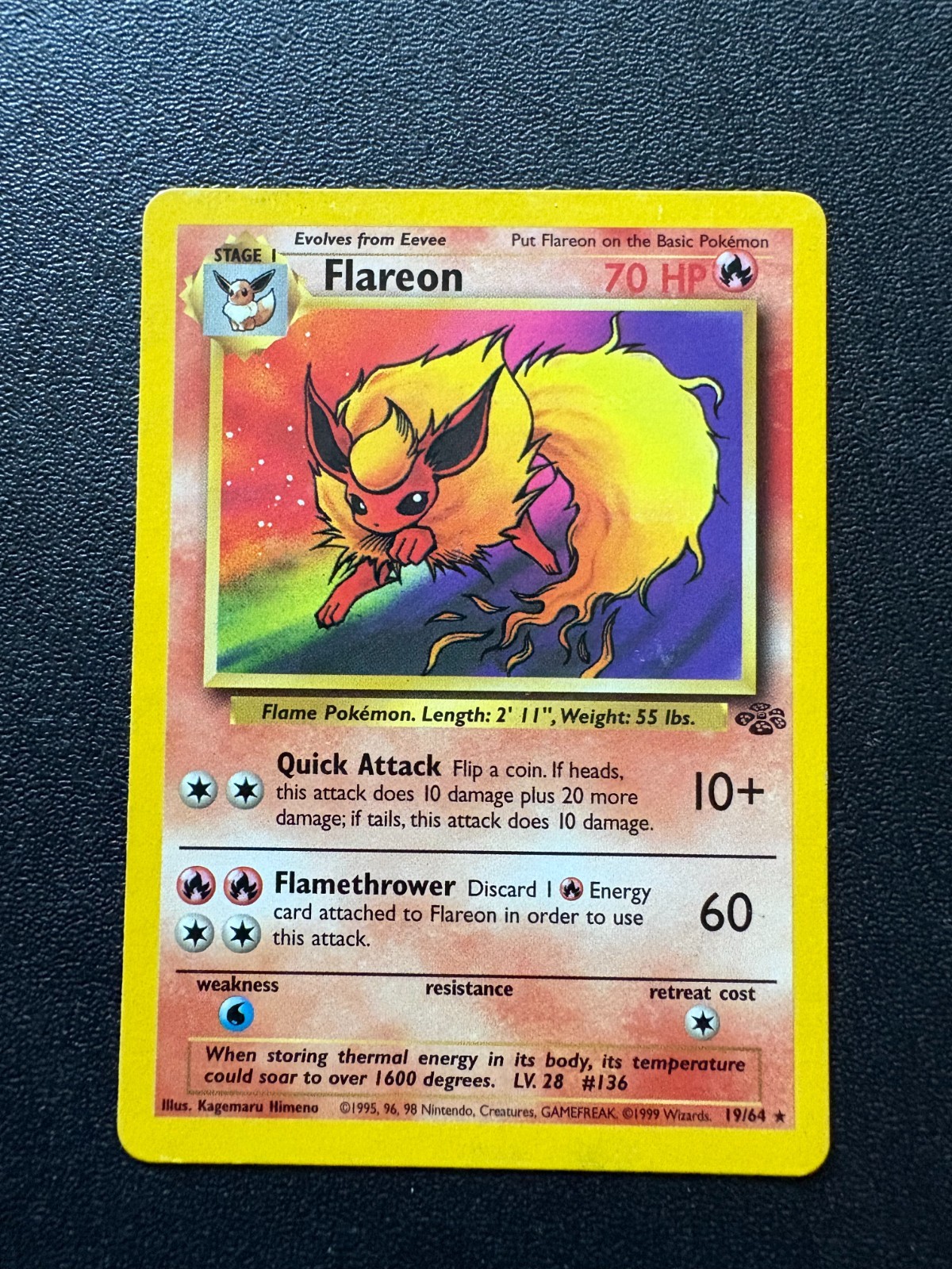 Pokémon TCG Flareon Jungle 19/64