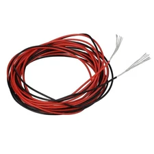 BNTECHGO 30 Gauge Silicone Wire red and Black Each 10ft Flexible 30 AWG Stran...