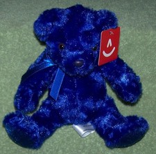Aurora World Blue BEAR BLUE Plush 8"H NWT Rainbow Bears