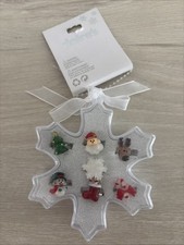 Claire  s Child 7 Ring Set New Holiday Christmas Snowman Reindeer