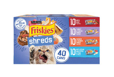 Shreds Gravy Wet Cat Food Variety Pack 5.5 oz Cans 40 Pack