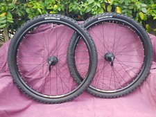 Retro Mavic X223 26er MTB bike wheelset with QR skewers and Michelin tyres