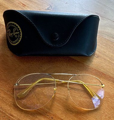 Vintage B&L Bausch & Lomb 1/30 10K G.O. Gold Brille glasses 58mm Gold overlay