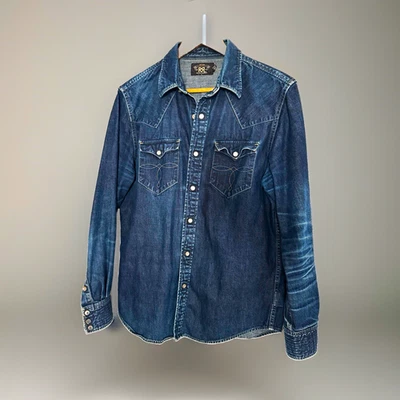 RRL Denim Casual Button-Down Shirts for Men for sale - eBay