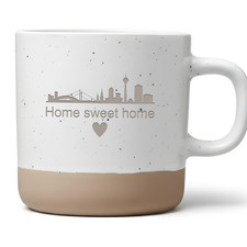 Düsseldorf Tasse Home sweet home, Kaffeetasse Skyline Düsseldorf, Heimat