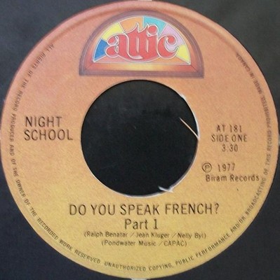 Night School  - Do You Speak French? (7'')