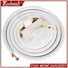 Findmall 1/4-1/2 Dia. Three Length Options For Mini Split Heat Pump Systems Kit