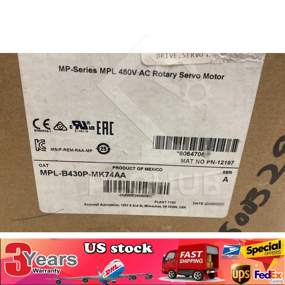 AB MPL-B430P-MK74AA/A KINETIX 480V AC ROTARY SERVO MOTOR. 1-E7 1PCS