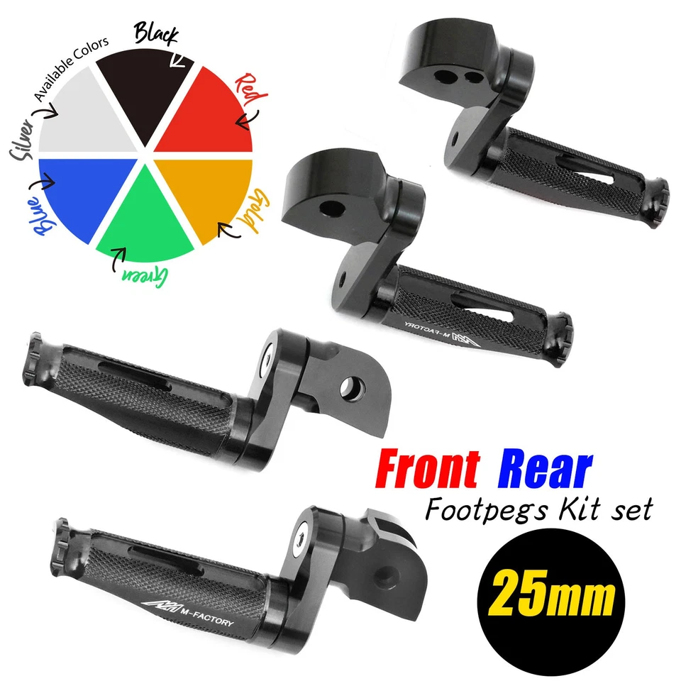 Pinzas traseras delanteras ajustables negras de 25 mm MFP para Concours 14 ZG1400 14-21 22 Foto 2 de 4