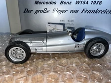CMC 1/18 Scale Diecast DC18924S - Mercedes-Benz W154 1938 - Silver
