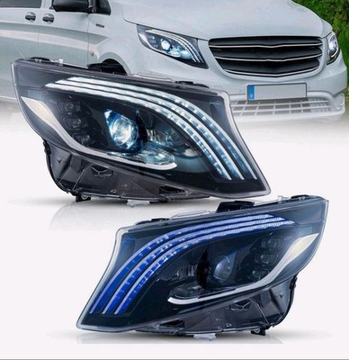 Paar VLAND VOLL LED Scheinwerfer für Mercedez Benz Metris Vito W447 2016-2023