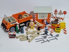 Playmobil 3474 Antique Truck Vehicle Trailer Construction Shed Worker Site