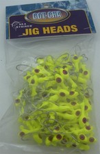 Sea Striker BSWG18100-10 Got-Cha Grub Jig Head 1/8 oz. Chartreuse 100CT