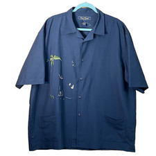 NAT NAST Camp Bowling SHIRT XL XXL NOS Y2K Pockets ART DECO DIVERS EMBROIDERED