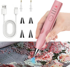 Elektrischer Diamond Painting Stift kabellos mit 4 Spitzen pr&auml;zises DIY Zubeh&ouml;r