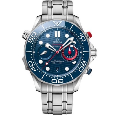New Omega 300M Seamaster Chronograph America's Cup Watch 210.30.44.51.03.002