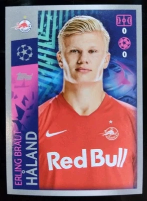 RARE ROOKIE ERLING HAALAND RED BULL SALZBURG TOPPS like PANINI 2019 20 UCL #419 - Photo 1/4