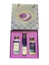 Bath  Body Works Butterfly Boxed Gift Set Fine Fragrance Mist Lotion Body Wash