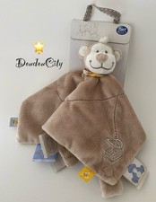 4761🌟Doudou Plat Mouchoir NOUKIE'S Noukies Plat Singe Beige