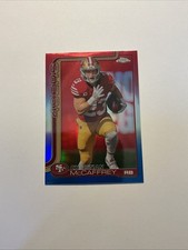 2025 Topps Chrome Christian McCaffrey Red White & Blue #263 Refractor 49ers