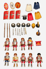 Playmobil R&ouml;mer Figuren Konvolut: Legion&auml;re mit Zubeh&ouml;r, Katapult & Balliste