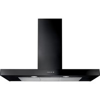 Rangemaster UHDF100BL/ Built In 100cm 3 Speeds Chimney Cooker Hood Black B