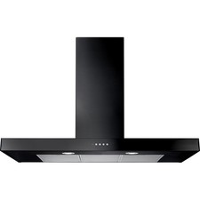 Image of Rangemaster UHDF100BL/ Built In 100cm 3 Speeds Chimney Cooker Hood Black B