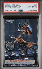 Travis Pastrana SIGNED 2001 SI for Kids Card PSA Authentic Low Pop RC Auto