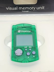 Sega Dreamcast VMU Visual Memory Unit NEW Smoke Green & Blue HKT-7000 OPEN BOX