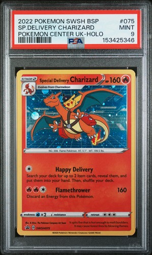 PSA 9 Sp.Delivery Charizard #075 2022 Pokemon Swsh Black Star Promo MINT