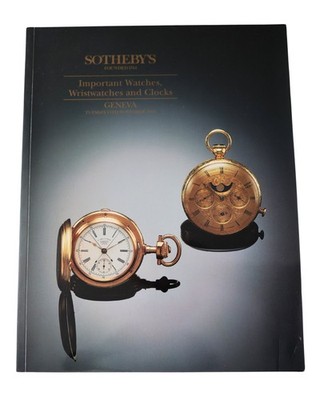 Sotheby's Important Watches, Wristwatches & Clocks 1994 Auction Catalog