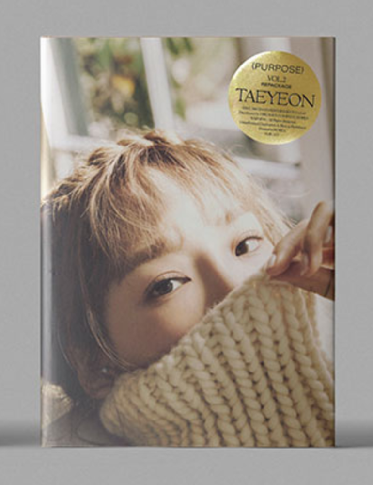 TAEYEON SNSD 2nd Repackage Album [Purpose] BEIGE Ver CD+Booklet+