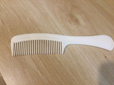 Vintage Goody 8.5" Pocket Unbreakable Comb White Retro Old School - 1980s