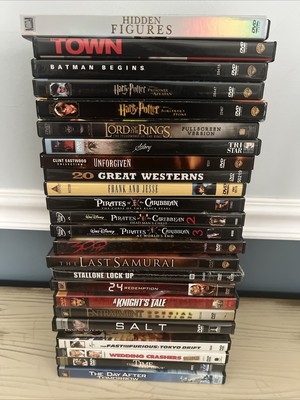 Lot of 25 DVD Movies Bulk Assorted MIXED GENRES Pre-Owned