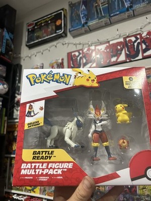 Pokemon Battle Figure Multipack - Pikachu, Absol, Pyrobut, & Cinderace