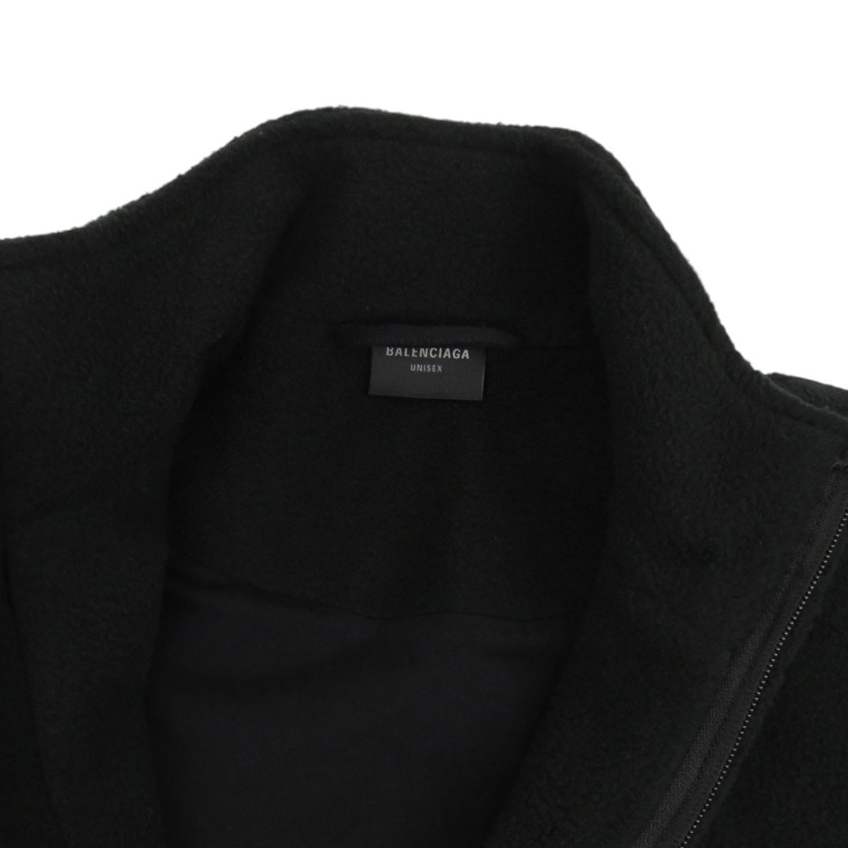 BALENCIAGA Campaign logo fleece jacket unisex black 【A】 thumbnail 5