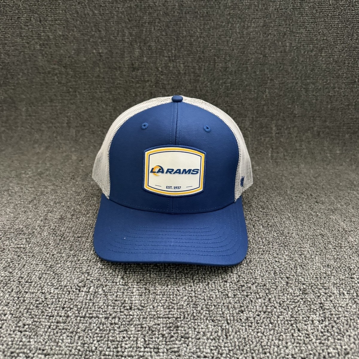 '47 Brand Los Angeles Rams Trucker Snapback Blue White OSFA NFL Hat