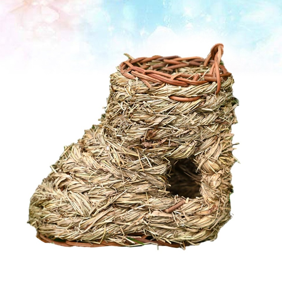 Bird Nest Boot Shape Made of Bamboo Straw for Birds Living Place | eBay
