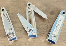    3 Fingernail Clippers Professional Stainless Steel Sharp Cutter Nail File