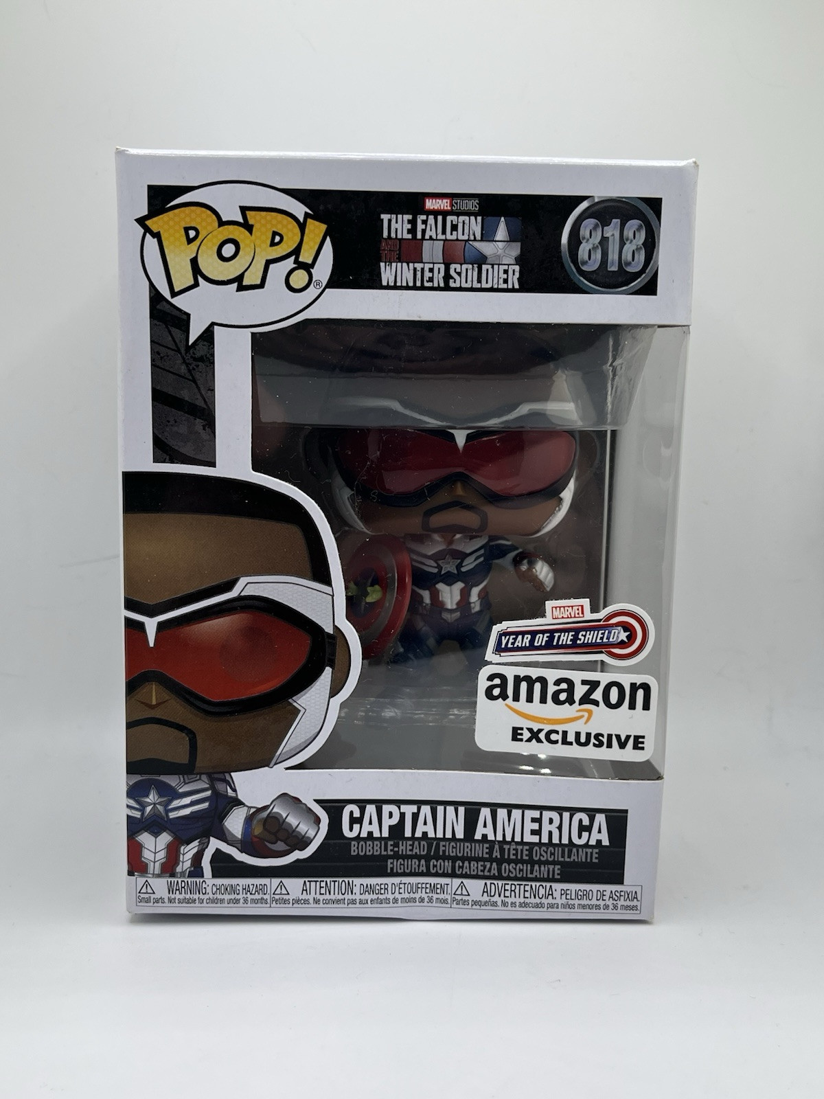 The Falcon & Winter Soldier Captain America Funko Pop! #818 Year of The Shield