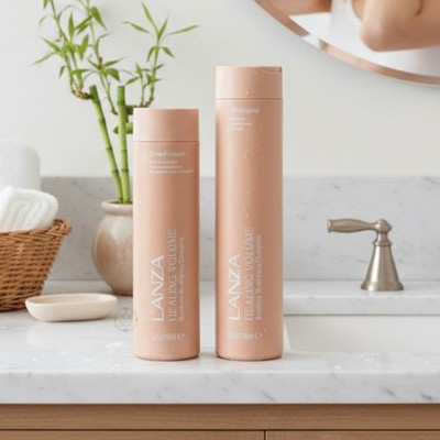LANZA Healing Volume Shampoo 10.1oz & Conditioner 8.5oz w/ bamboo oomplex DUO