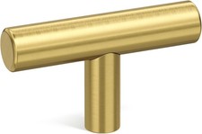10 Pack Gold Cabinet Knobs Brushed Brass Drawer Knobs Gold Dresser Hardware -