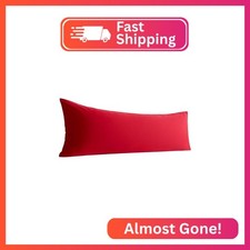 Organictune Body Pillow Cover Microfiber Long Pillow Case Breathable Soft Shrink