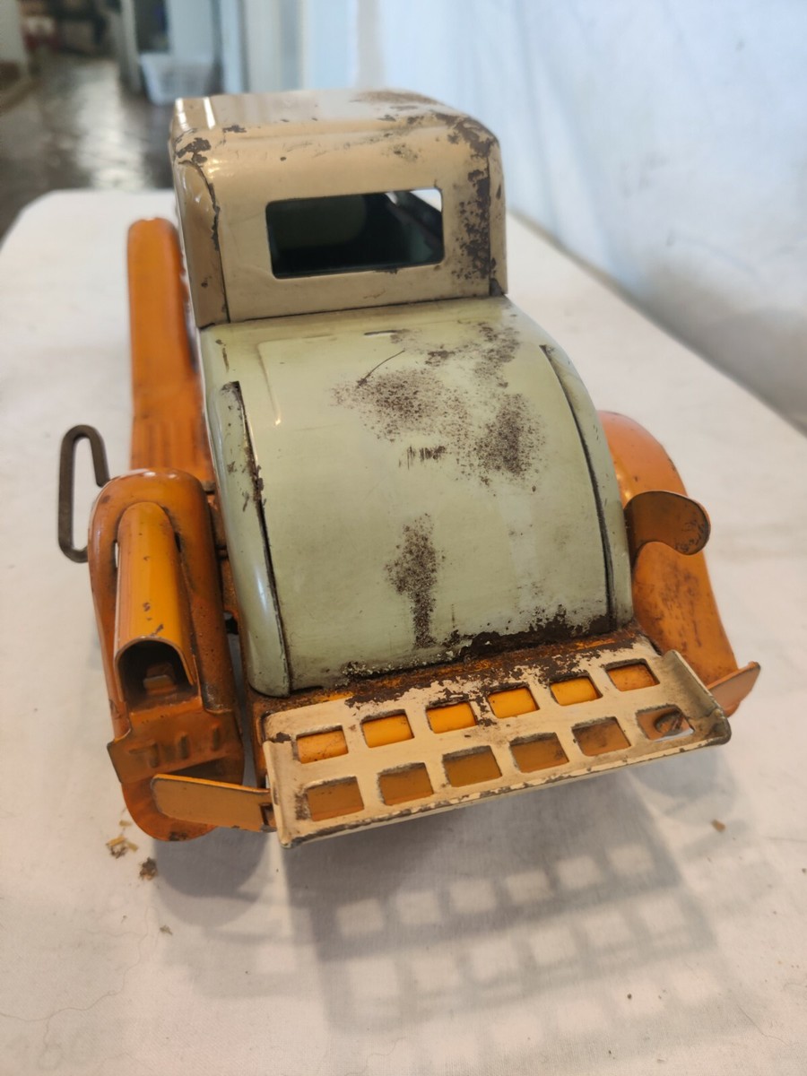 Jouet Voiture Mécanique Girard Acier Pressé 1932 Flèche Vintage USA